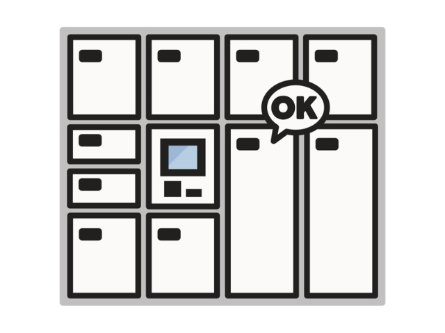 コインロッカーのイラスト